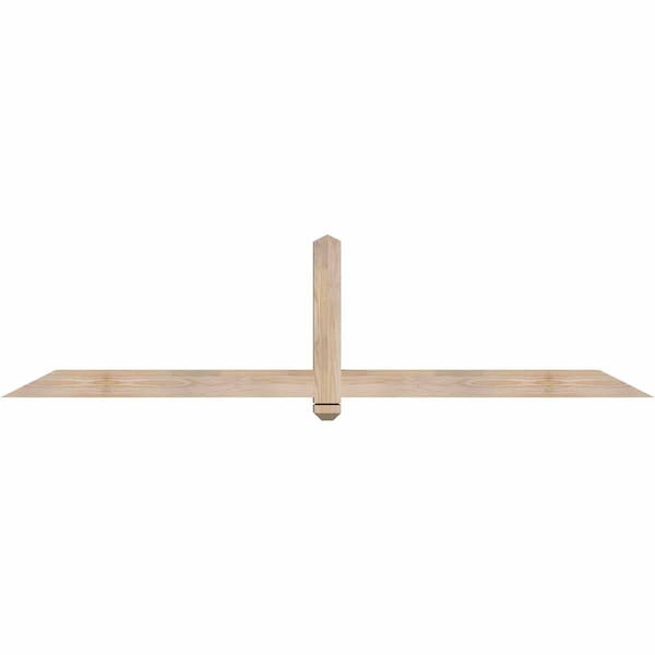 Ekena Millwork Eugene Smooth Timber Gable Bracket, Douglas Fir, 84"W x 21"H x 3 1/2"D x 3 1/2"F, 6/12 Pitch GBW084X21X0404EUG00SDF - main